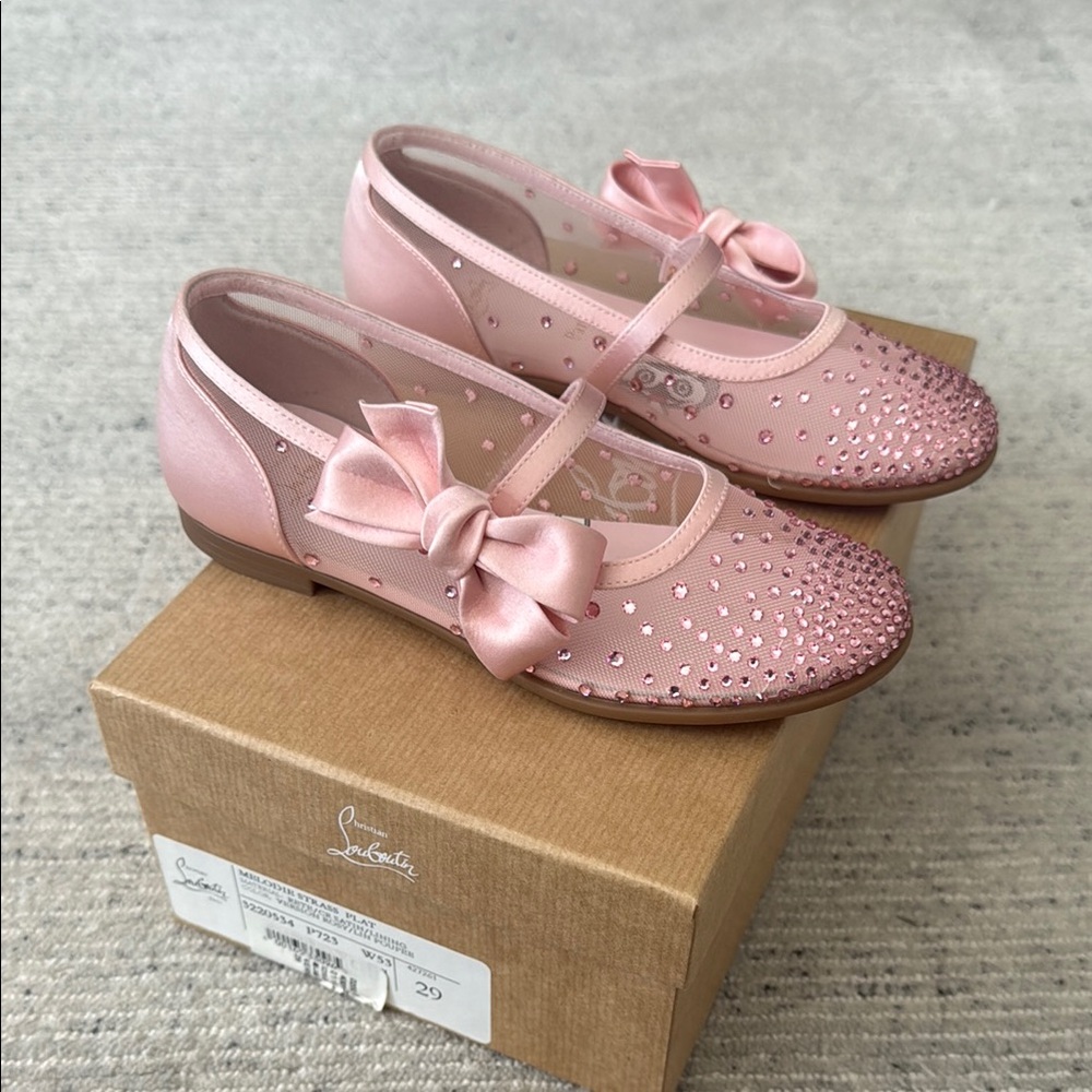 Girls Christian Louboutin Pink Melody Shoes